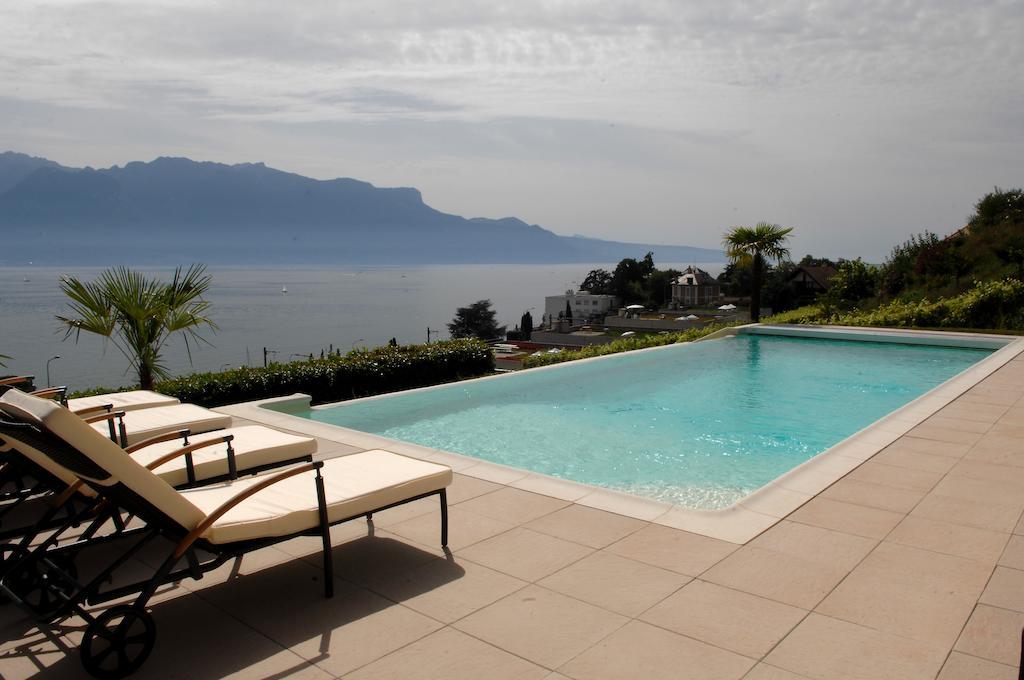 Corseaux Beach Rooms-Riviera Beach Apartments Vevey Eksteriør bilde