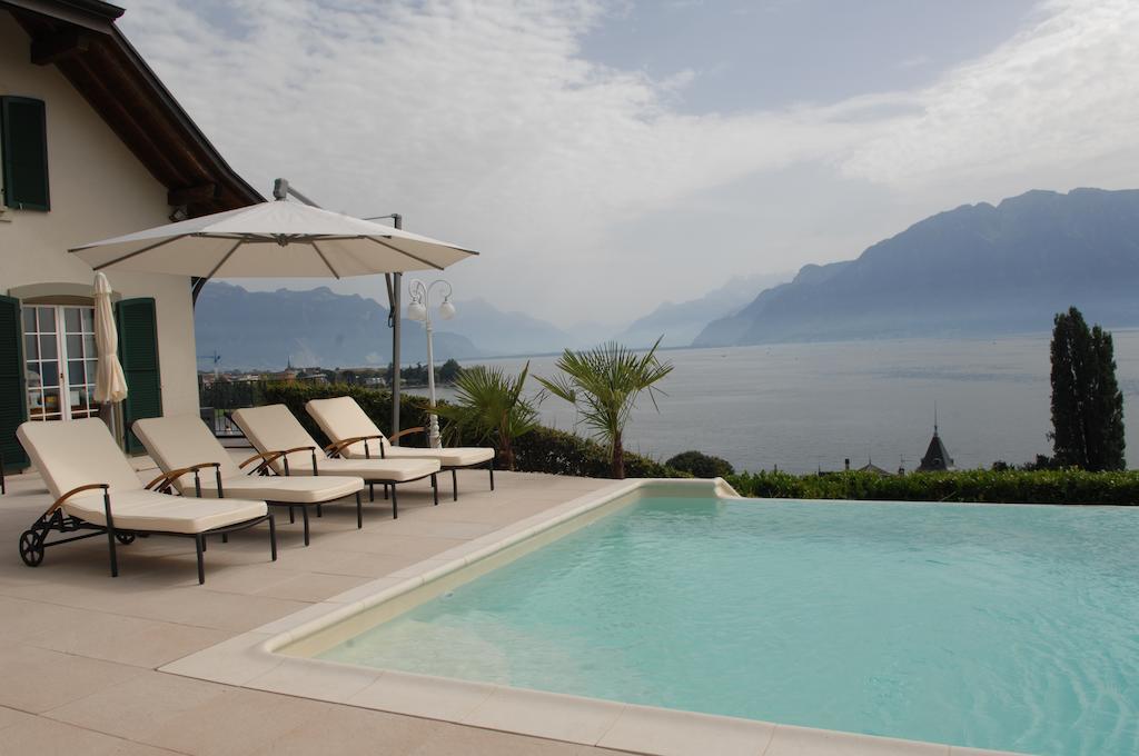 Corseaux Beach Rooms-Riviera Beach Apartments Vevey Eksteriør bilde